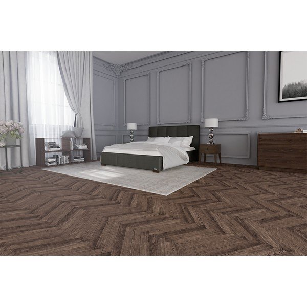 Hnedosivá dvojlôžková posteľ Guy Laroche Home Allure, 180 x 200 cm-image-3