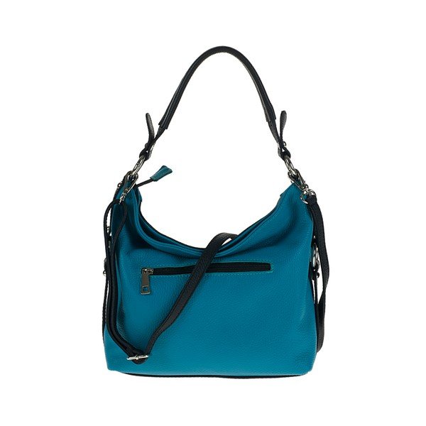 Modro-čierna kožená kabelka Pitti Bags Erin-image-1