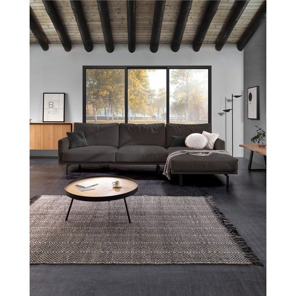 Sivá obliečka na vankúš Kave Home Clarice, ø 45 cm-image-2