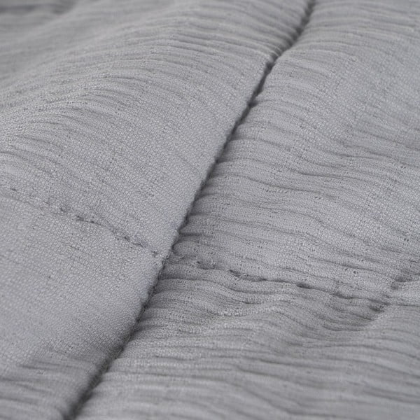 Sivý prešívaný pléd 180x260 cm – Ixia-image-2