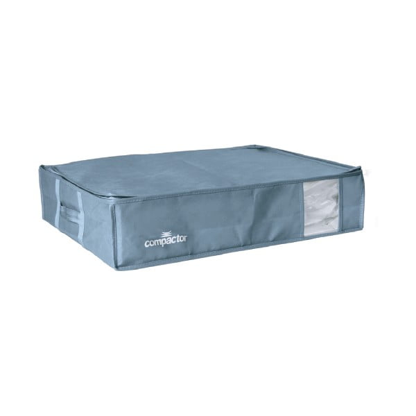 Modrý úložný box na oblečenie pod posteľ Compactor XXL Blue Edition 3D Vacuum Bag, 145 l