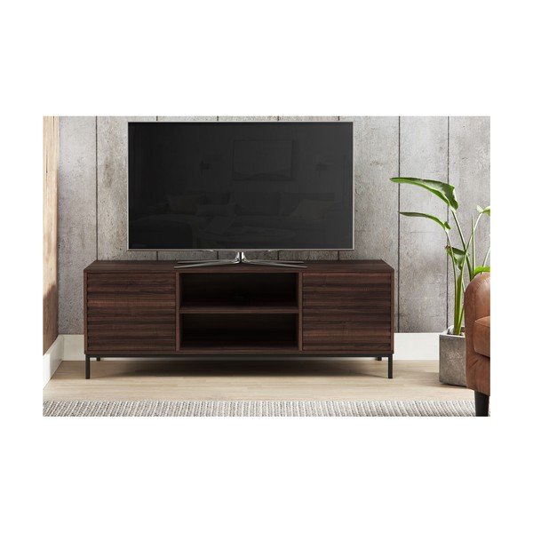 TV stolík v dekore orecha v prírodnej farbe 140x50 cm Celine - Støraa-image-3