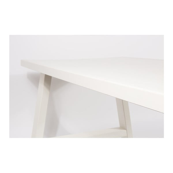Biely stôl z masívneho dreva Zuiver A Zarámované, 200 x 90 cm-image-1