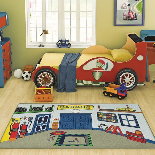 Detský koberec Garage, 100 x 160 cm