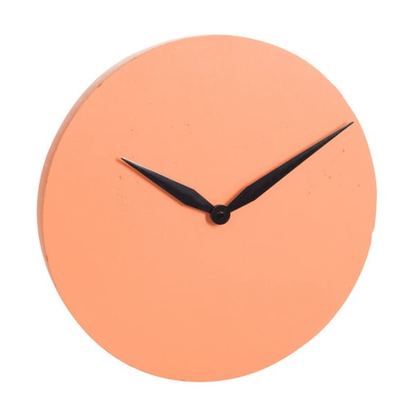 Oranžové nástenné hodiny J-Line Modern, ⌀ 40 cm
