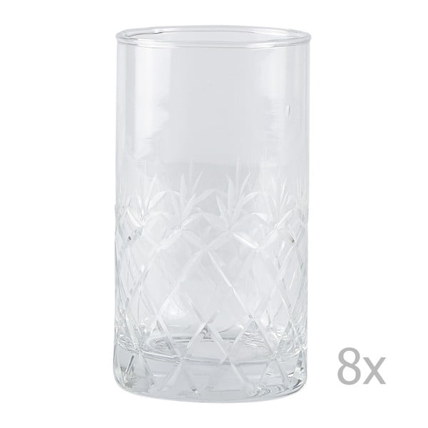 Sada 8 pohárov Villa Collection Glass, 250 ml