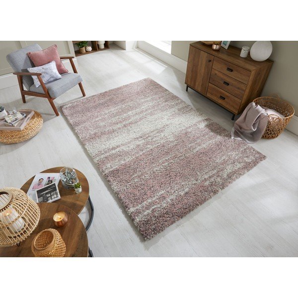 Sivo-ružový koberec Flair Rugs Reza, 120 x 170 cm-image-4