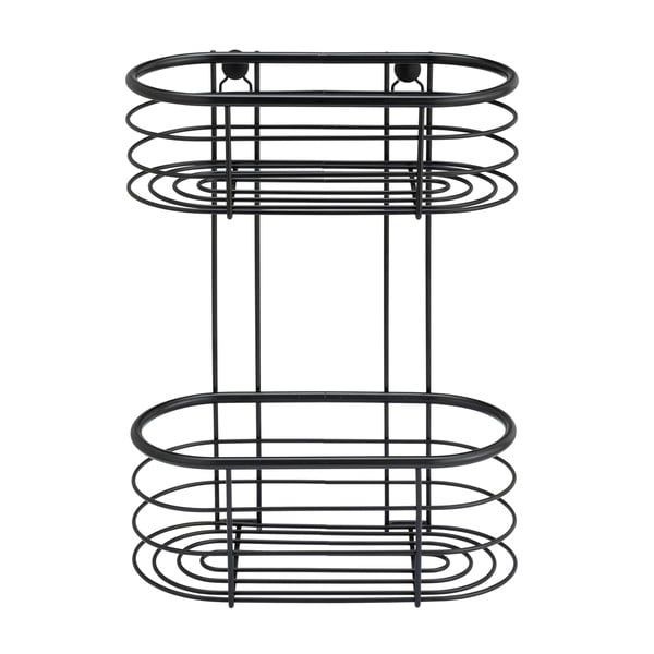 Čierna sprchová polica Wenko Trestina, 26 x 35 cm-image-2