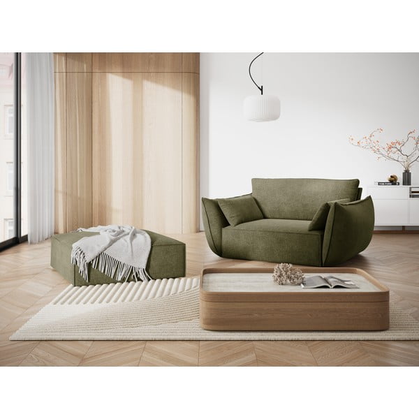 Zelené kreslo Vanda - Mazzini Sofas-image-1