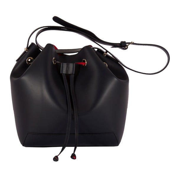 Čierna kabelka z pravej kože Andrea Cardone Jemma