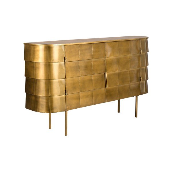 Kovová komoda v zlatej farbe 117x70x26 cm Hanna – Dutchbone-image-2