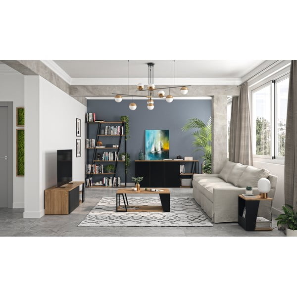 Konferenčný stolík s doskou v dekore orechového dreva 40x40 cm Albi - TemaHome-image-1