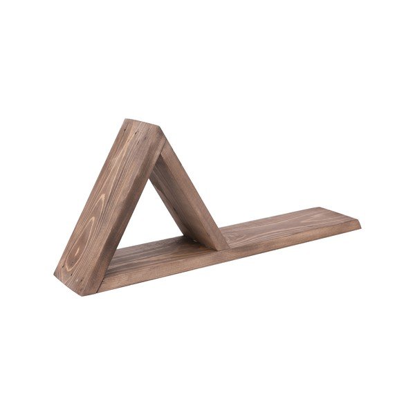 Sada 2 drevených nástenných políc Triangles-image-2