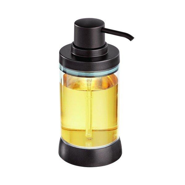 Dóza na mydlo s pumpičkou v tmavobronzovej farbe iDesign Haley-image-1