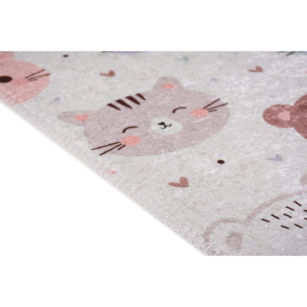 Slonovinový prateľný detský koberec 80x150 cm Cute Animals – Vitaus-image-2