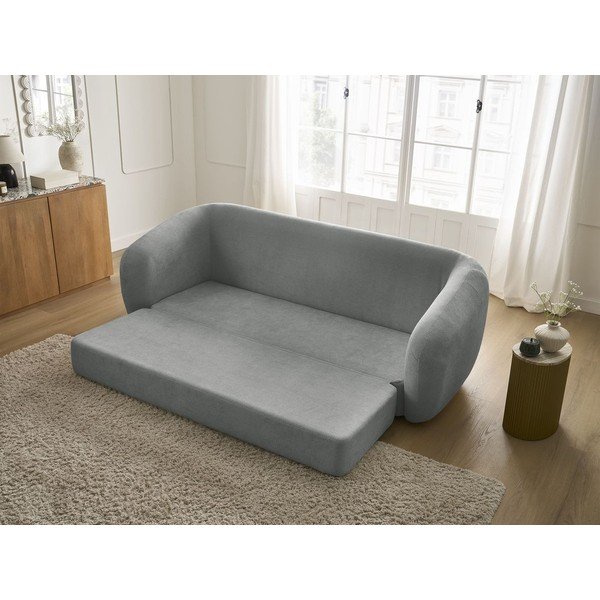 Tmavosivá ženilková rozkladacia pohovka 228 cm Neyo – Bobochic Paris-image-1