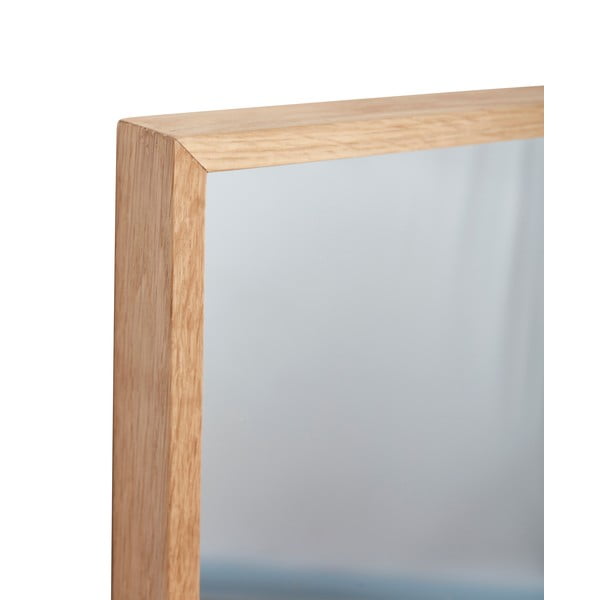 Nástenné zrkadlo s dreveným rámom Depth – Hübsch-image-3