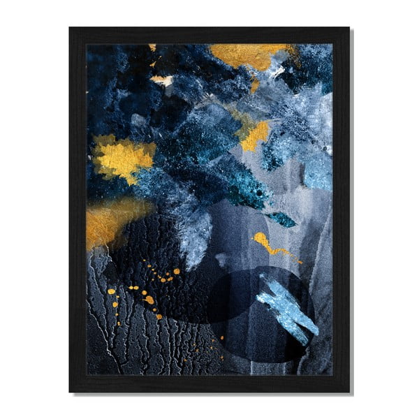 Obraz v ráme Liv Corday Scandi Gold & Dark, 30 x 40 cm