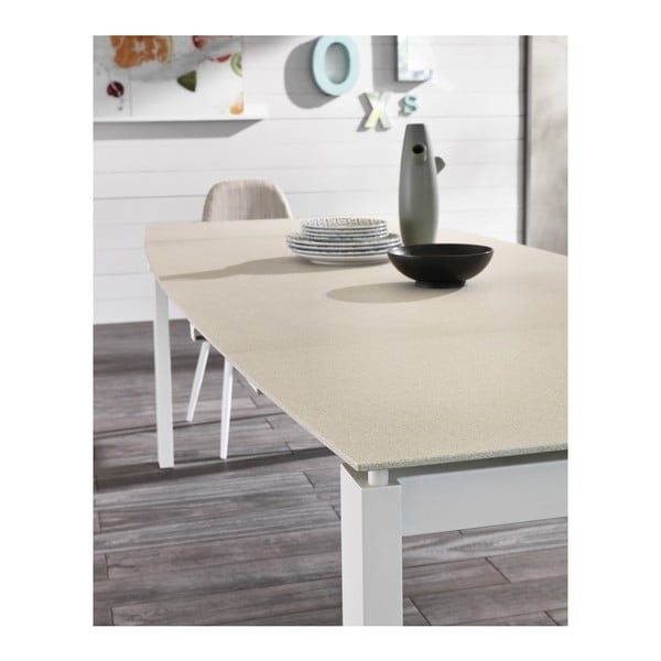 Biely rozkladací jedálenský stôl Design Twist Montijo-image-2