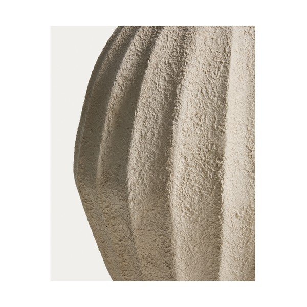 Krémovobiela ručne vyrobená/vysoká váza z papiermaša (výška  67 cm) Arquena – Kave Home-image-3