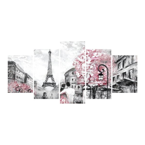 Viacdielny obraz La Maison Des Couleurs Pink Paris