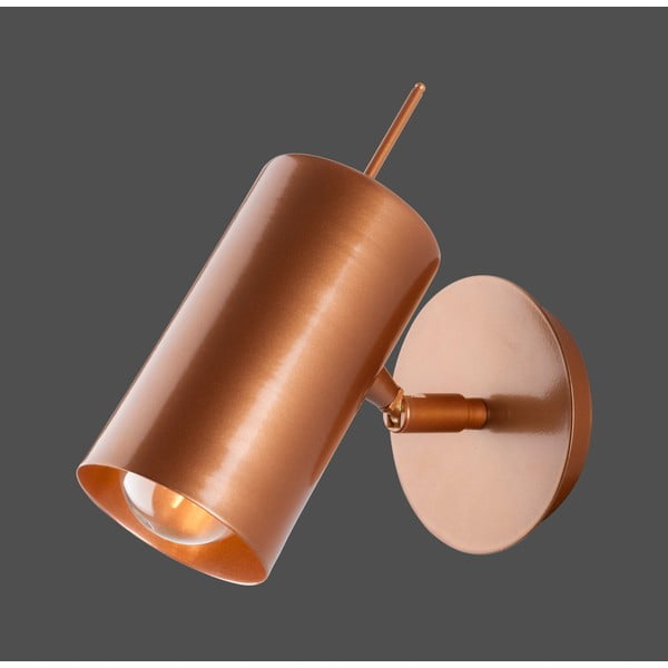 Nástenné svietidlo v medenej farbe Squid Lighting Geo, výška 16 cm-image-1