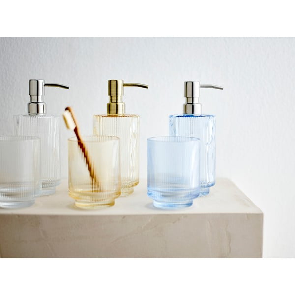 Žltý sklenený téglik na zubné kefky Clarity - Södahl-image-1