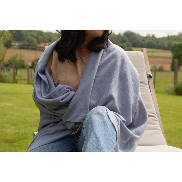 Modrá fleecová deka 130x160 cm Riso – Tiseco Home Studio-image-1