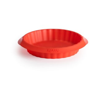 Červená silikónová forma na koláč Lékué, ⌀ 12 cm