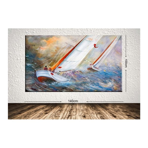 Obraz Sea Storm, 100 × 140 cm