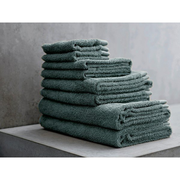 Zelený uterák z froté bavlny Södahl Leaf, 60 x 40 cm-image-1