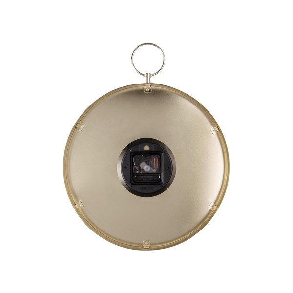 Čierne kovové nástenné hodiny Karlsson Hook, ø 34 cm-image-2