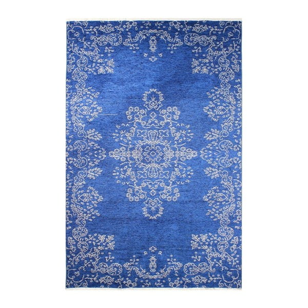 Obojstranný modro-sivý koberec Vitaus Lauren, 77 x 200 cm