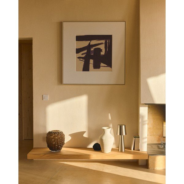 Ručne maľovaný obraz s rámom/na plátne 100x100 cm Arilan – Kave Home-image-2