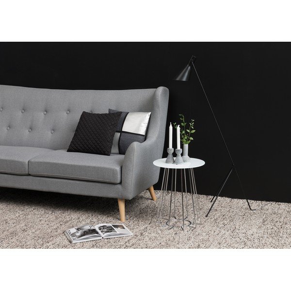 Biely odkladací stolík Actona Casia, ⌀ 40 cm-image-2