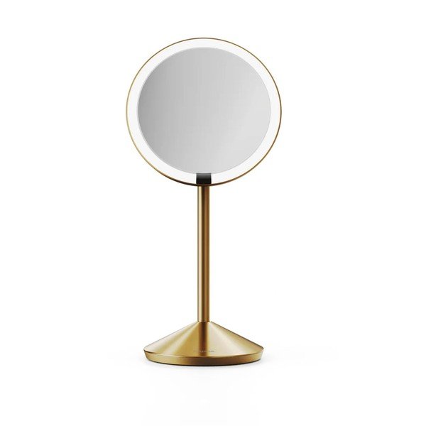 Kozmetické zrkadlo s osvetlením/zväčšovacie (zväčšenie 5x) ø 12 cm – simplehuman