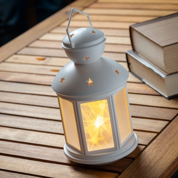 Biely lampáš s LED osvetlením InnovaGoods-image-1