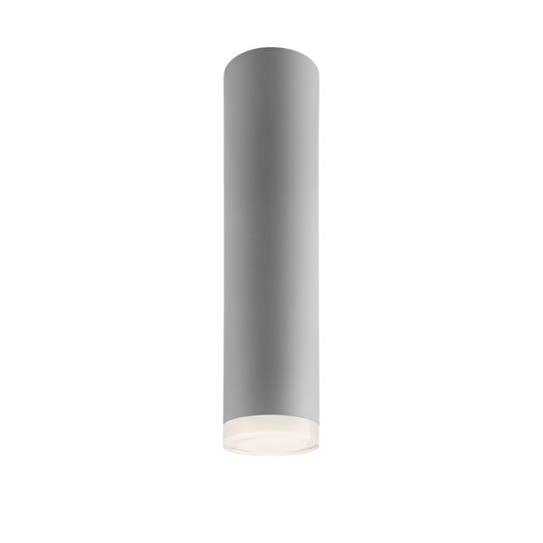 Sivé stropné svietidlo so skleneným tienidlom - LAMKUR
