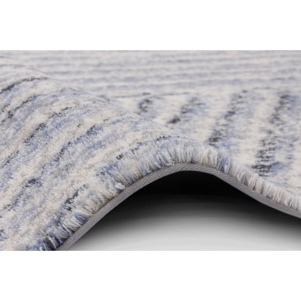 Svetlomodrý vlnený koberec 200x300 cm Strokes – Agnella-image-2