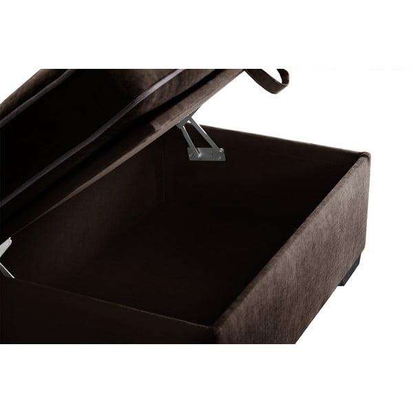 Hnedý puf s úložným priestorom Jalouse Maison Serena-image-1