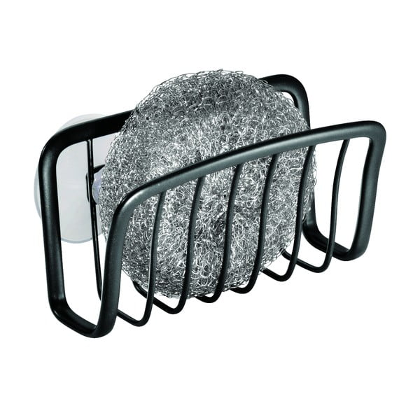 Čierny kovový držiak s prísavkami iDesign Axis, 6,5 x 14 cm-image-2