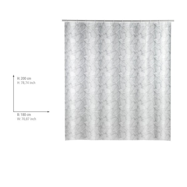 Svetlosivý sprchový záves Wenko Samoa-image-1
