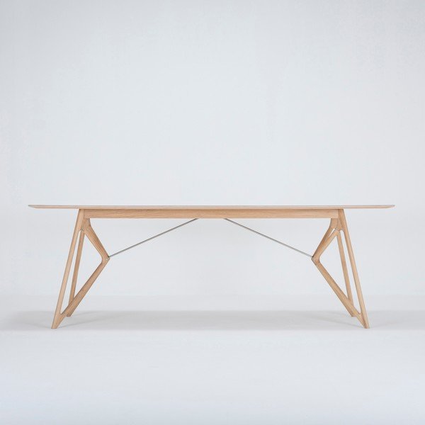 Jedálenský stôl z dubového dreva 220x90 cm Tink - Gazzda-image-1