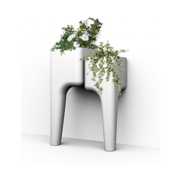 Dizajnový kvetináč KIGA Small 88x34 cm, biely