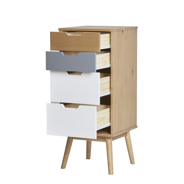 Komoda z masívneho borovicového dreva Marckeric Cusco, šírka 40 cm-image-3