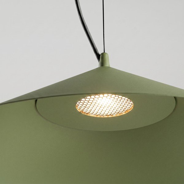 Khaki kovové LED závesné svietidlo ø 50 cm FINT – Thoro-image-3