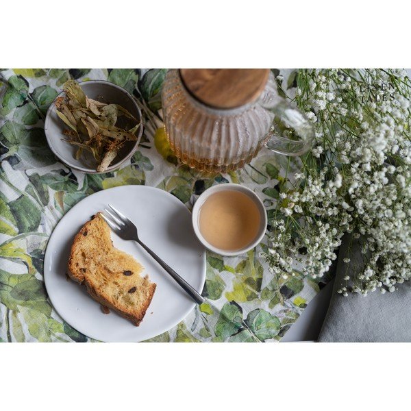 Zelené látkové tácky v súprave 4 ks Lotus – Linen Tales-image-2