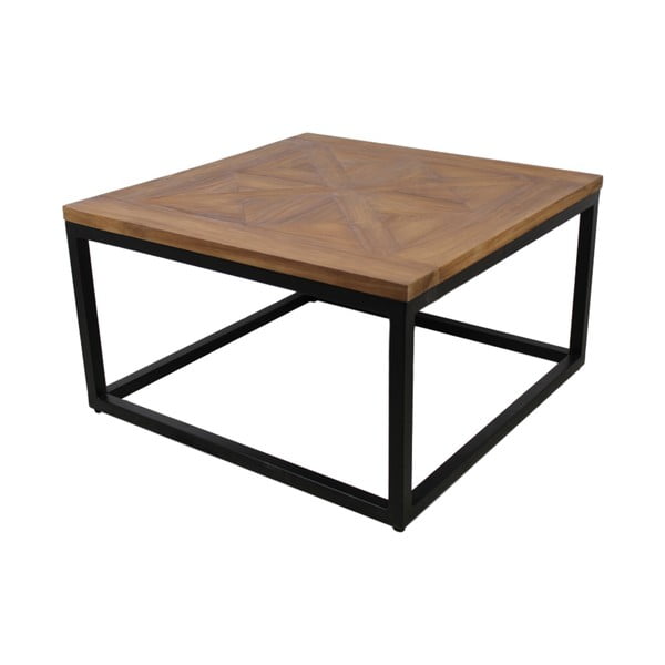 Odkladací stolík z teakového dreva HSM Collection Mozain, 80 x 80 cm