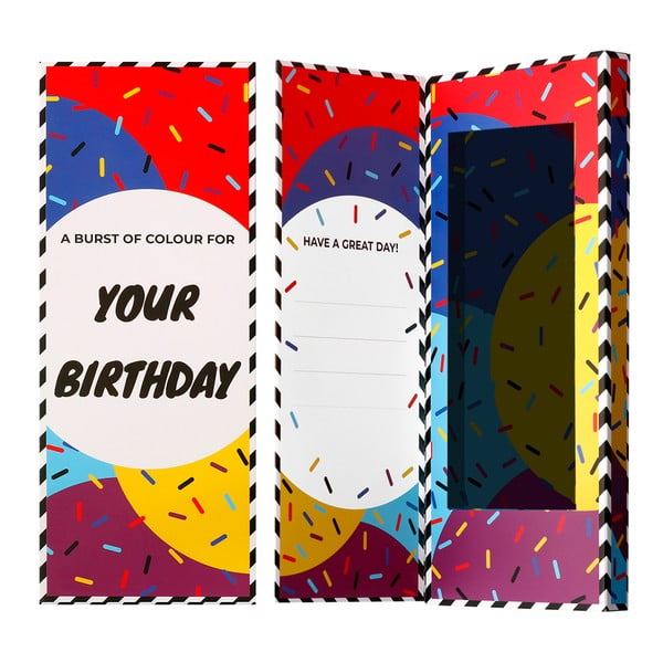 Darčeková krabička na ponožky Ballonet Socks Happy Birthday Socks Card