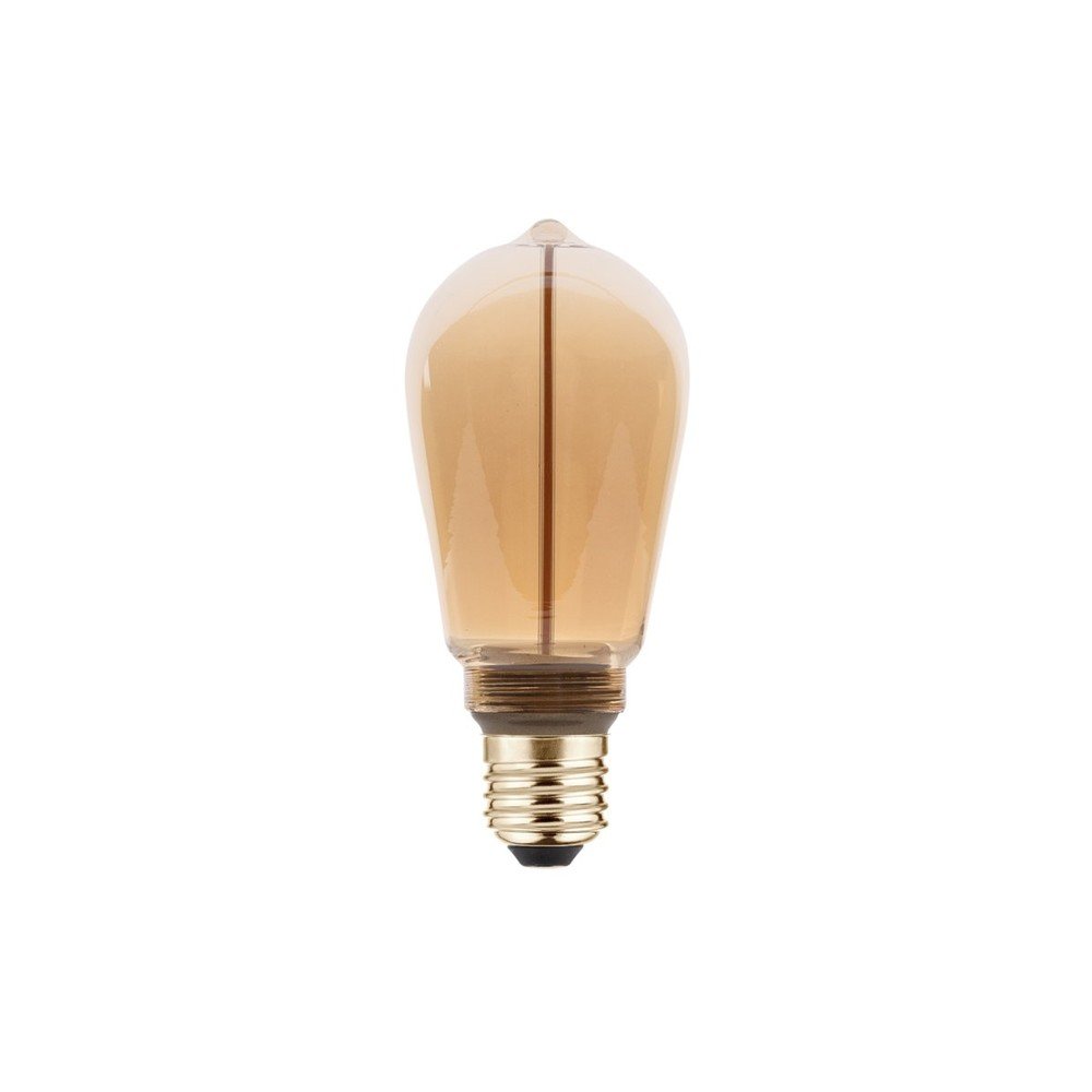 Teplá biela filamentová stmievateľná žiarovka E27, 2 W – GTV